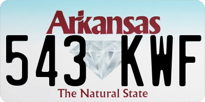 AR license plate 543KWF