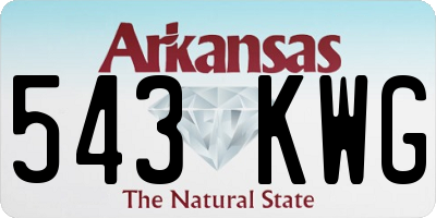 AR license plate 543KWG