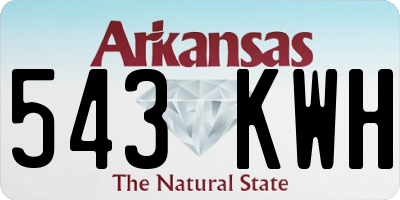 AR license plate 543KWH