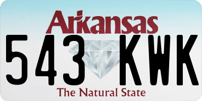 AR license plate 543KWK
