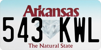 AR license plate 543KWL