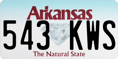 AR license plate 543KWS
