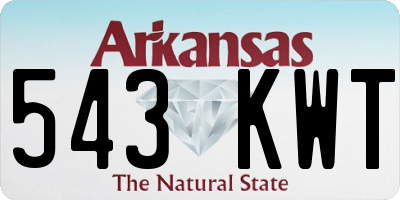 AR license plate 543KWT