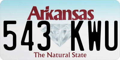 AR license plate 543KWU