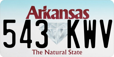 AR license plate 543KWV