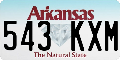 AR license plate 543KXM