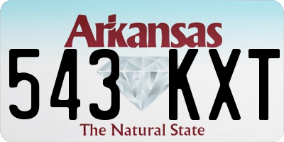 AR license plate 543KXT