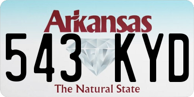 AR license plate 543KYD