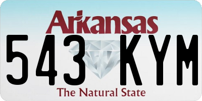 AR license plate 543KYM