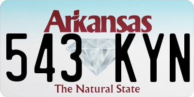 AR license plate 543KYN