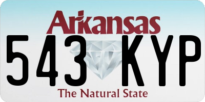 AR license plate 543KYP