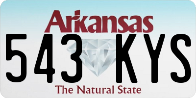 AR license plate 543KYS