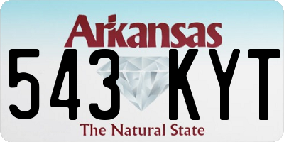 AR license plate 543KYT