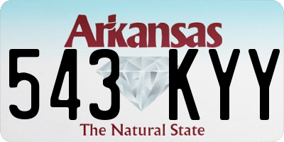 AR license plate 543KYY