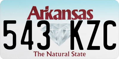 AR license plate 543KZC