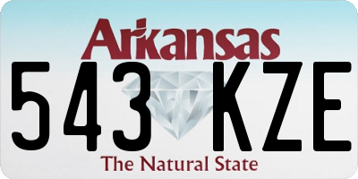 AR license plate 543KZE