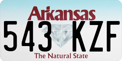 AR license plate 543KZF