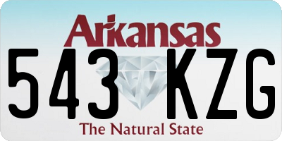 AR license plate 543KZG