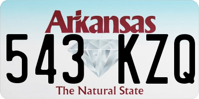 AR license plate 543KZQ