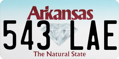 AR license plate 543LAE