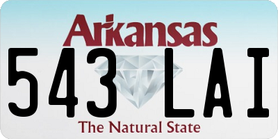 AR license plate 543LAI