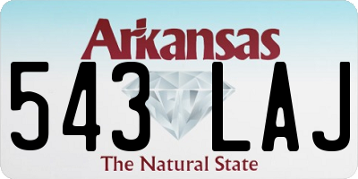 AR license plate 543LAJ