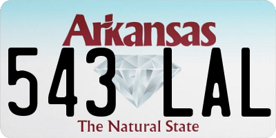 AR license plate 543LAL