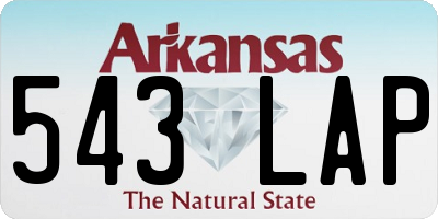 AR license plate 543LAP