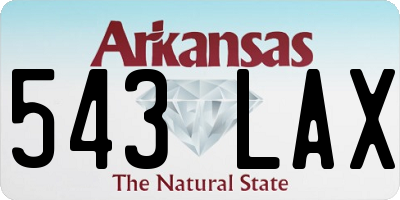 AR license plate 543LAX