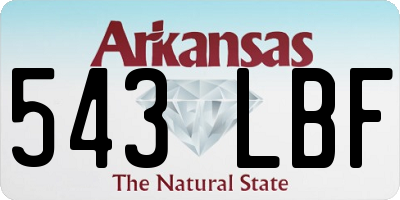 AR license plate 543LBF
