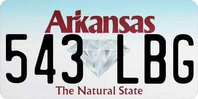 AR license plate 543LBG