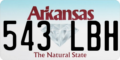AR license plate 543LBH