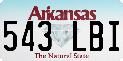 AR license plate 543LBI
