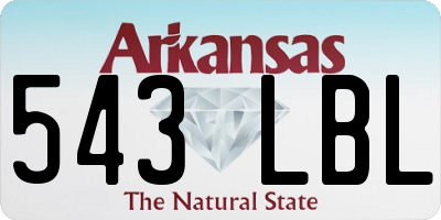 AR license plate 543LBL