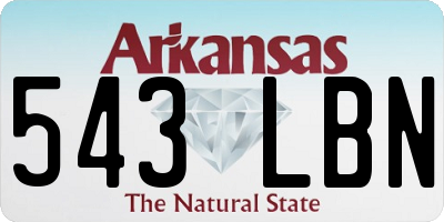 AR license plate 543LBN