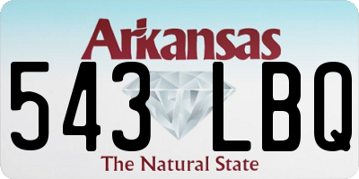 AR license plate 543LBQ