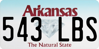 AR license plate 543LBS