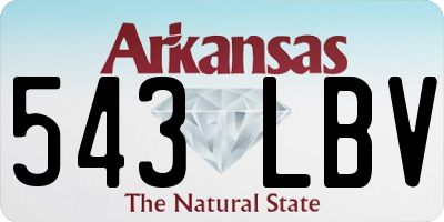 AR license plate 543LBV