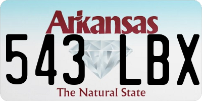 AR license plate 543LBX