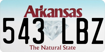 AR license plate 543LBZ