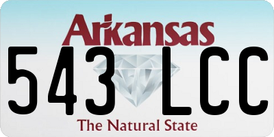 AR license plate 543LCC