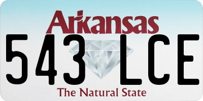 AR license plate 543LCE