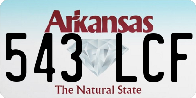 AR license plate 543LCF