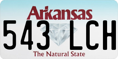 AR license plate 543LCH