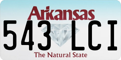 AR license plate 543LCI