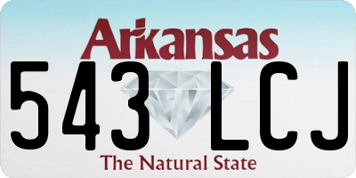 AR license plate 543LCJ