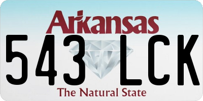 AR license plate 543LCK