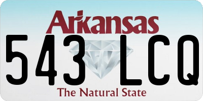 AR license plate 543LCQ