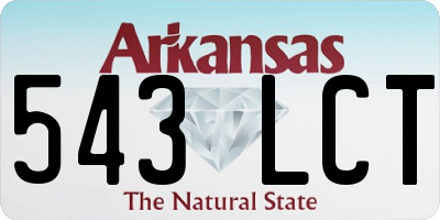 AR license plate 543LCT