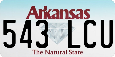 AR license plate 543LCU
